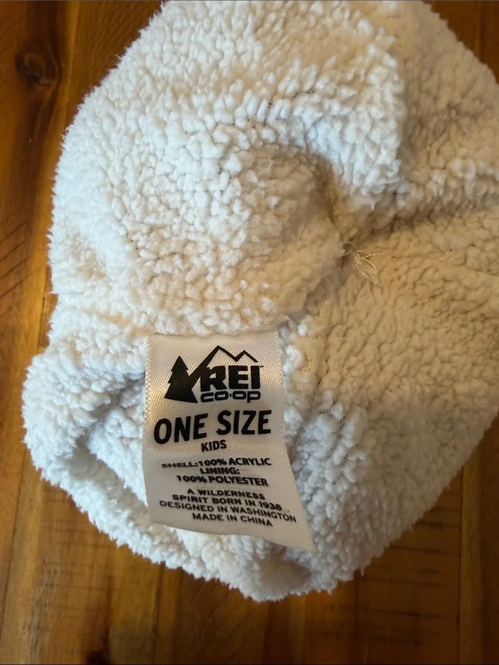REI Co-Op Kids Fox Knit Pom Beanie Hat - Rust with White Pom